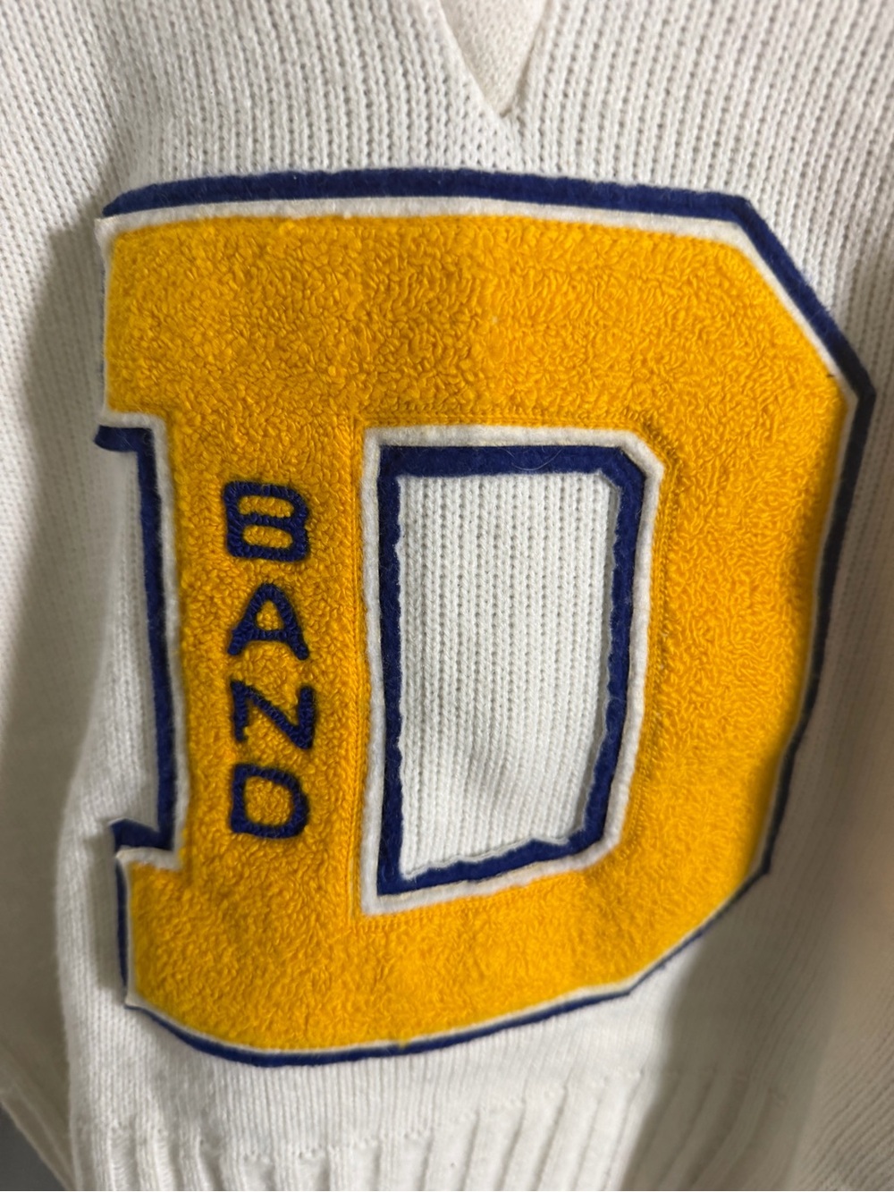 Vtg School Band V-Neck Sweater Patches - Picture 5 of 7